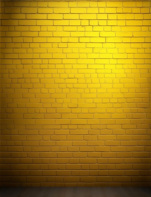 illustration verticale d'un mur de briques jaunes