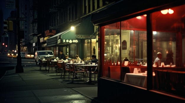 Illustration de la vie à New York dans les années 1960 Illustration photoréaliste numérique Rues de New York