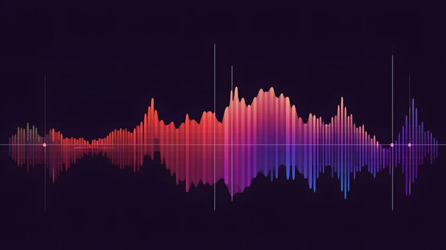 Illustration de la visualisation graphique de la piste audio