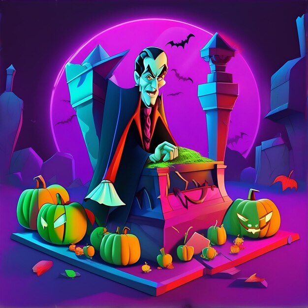 Des illustrations amusantes d'Halloween