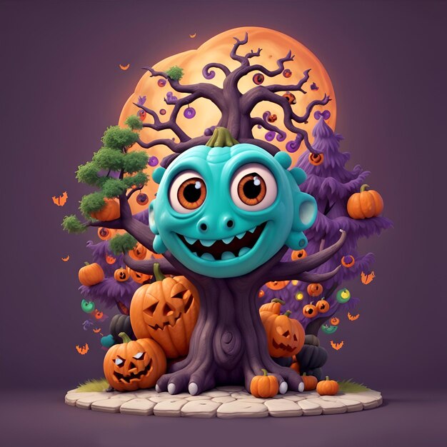 Des illustrations amusantes d'Halloween