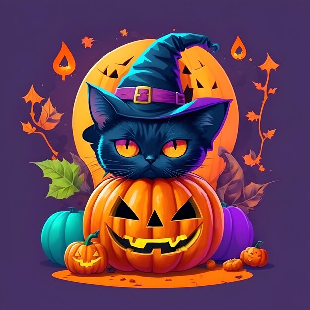 Des illustrations amusantes d'Halloween