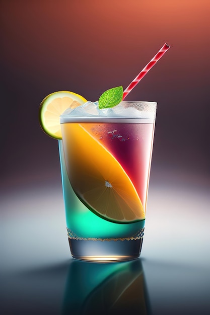 Illustrations de cocktails générées par l'IA