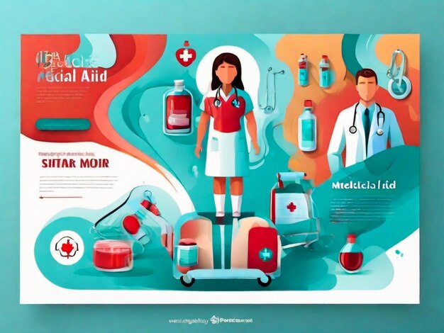 Photo illustrations conceptuelles médicales de style plat moderne