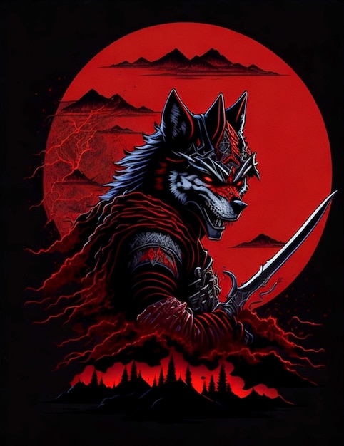 ILLUSTRATIONS D'IMAGES DE LOUPS NINJA