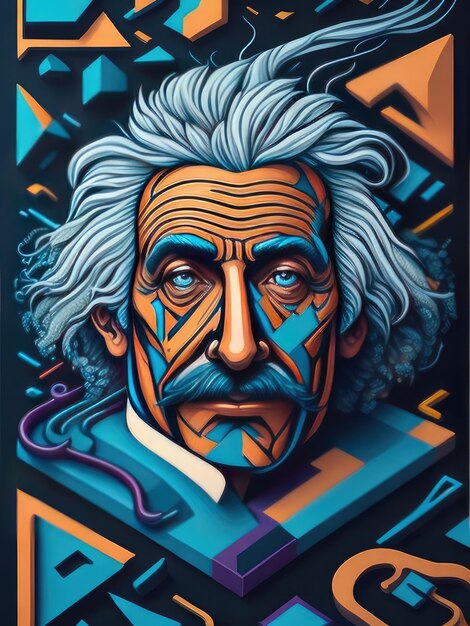 Photo illustrations de l'isométrique d'einstein