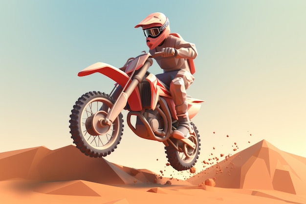 Illustrations de sports extrêmes de motocross