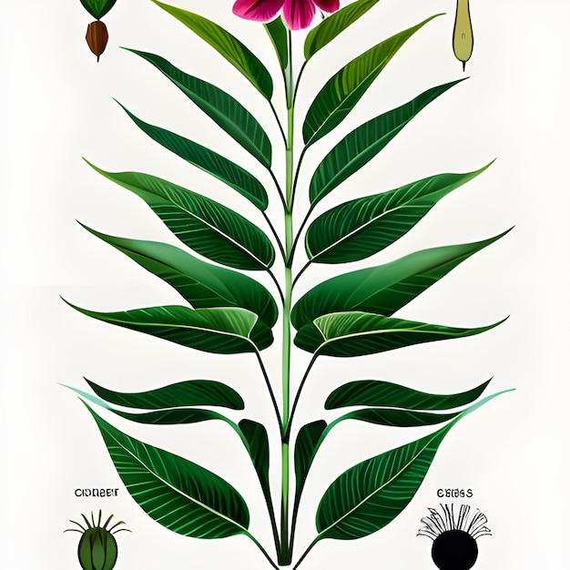 Photo illustrica botanique et végétation