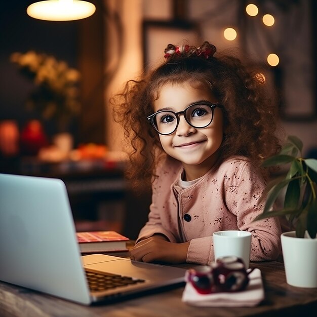 Photo image 3d d'un homme freelance travaillant à domicile avec une ia générative