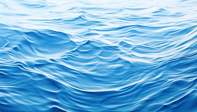 Photo une image 3d d'une petite ondulation d'eau bleue centrée sur un fond propre