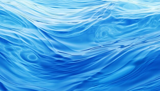 une image 3D d'une petite ondulation d'eau bleue centrée sur un fond propre