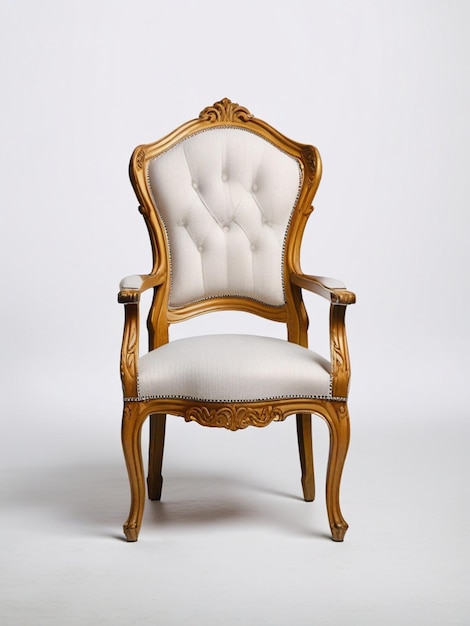 Image A3d d'une chaise moderne au milieu d'un fond