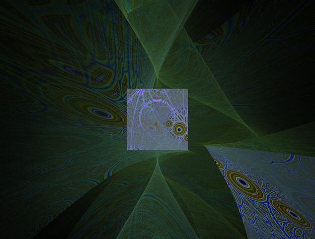 Image abstraite de fond fractal imaginaire