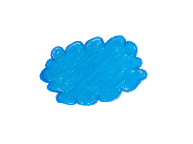 Image abstraite en forme de nuage, texture griffonnée au crayon. crayons dessinés à la main