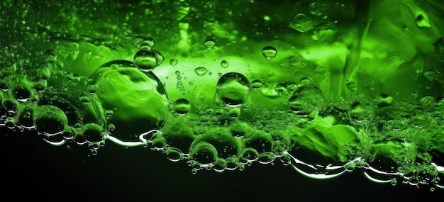 Image abstraite de liquide toxique vert