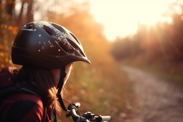 Image d'une activité de plein air saine comme la randonnée ou le vélo Journée mondiale de la santé bokeh AI générative