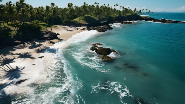 Une image aérienne invite à s'échapper dans une beauté sereine.