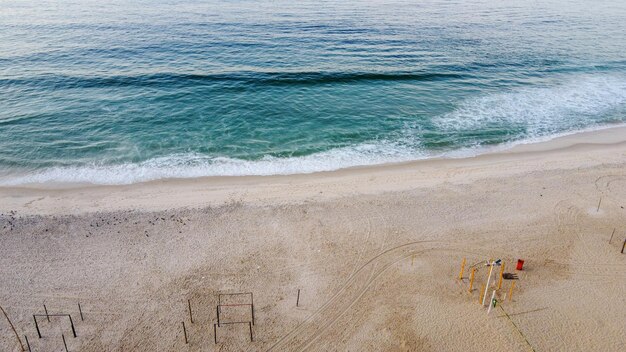 Image aérienne de la plage de Copacabana à Rio de Janeiro