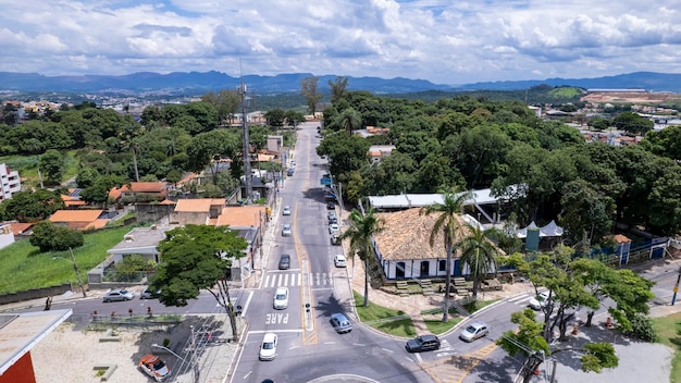 Image aérienne de la ville de Betim Belo Horizonte Brésil Place principale