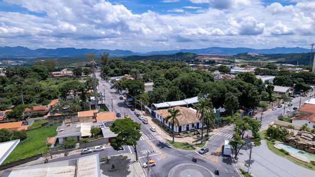 Image aérienne de la ville de Betim Belo Horizonte Brésil Place principale