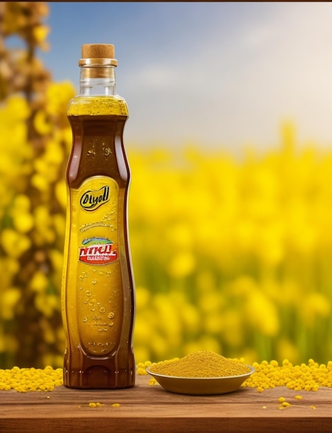 Image ai de l'huile de moutarde