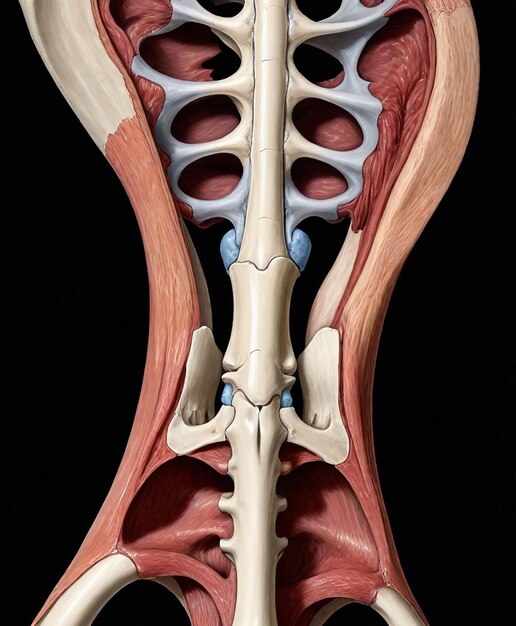 Photo une image d'une anatomie humaine avec la mâchoire inférieure étiquetée