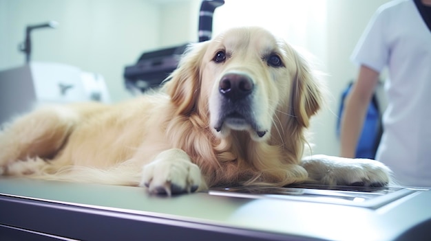 Une image d'un animal de compagnie testé pour les allergies