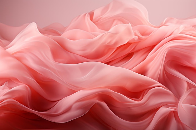 image arafée d'un tissu rose avec une texture douce générative ai