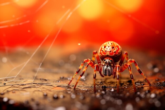 image d'une araignée sur une toile