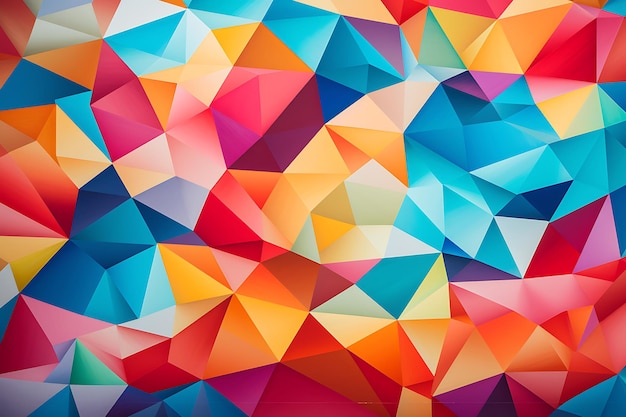 une image d'arrière-plan abstraite colorée d'un motif géométrique coloré