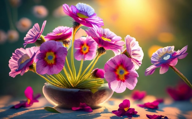 Image artistique élégante gratuite générée par une fleur