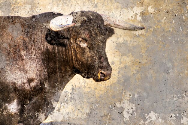 Image artistique avec texture de fond corrida