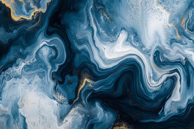 une image bleue et blanche d'une vague avec les mots bleu dessus