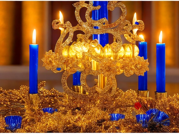 L'image de la bougie de Hanukkah a été téléchargée
