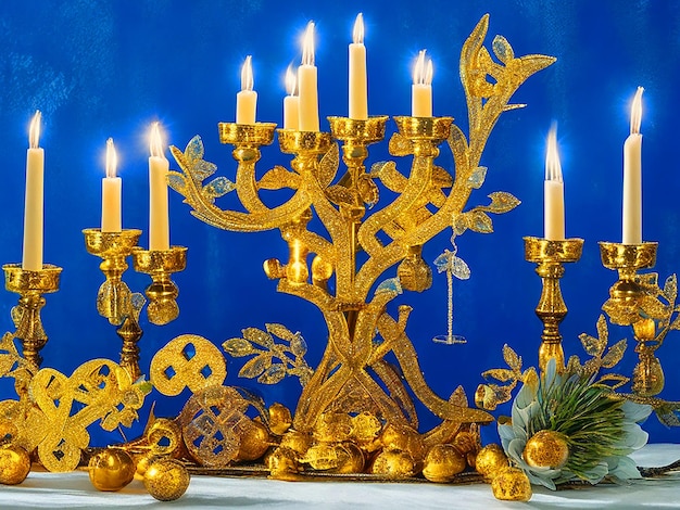 L'image de la bougie de Hanukkah a été téléchargée