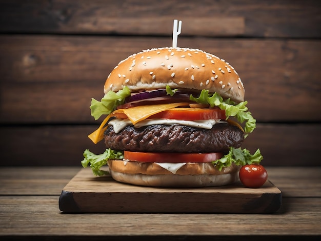 Image de burger à haute résolution