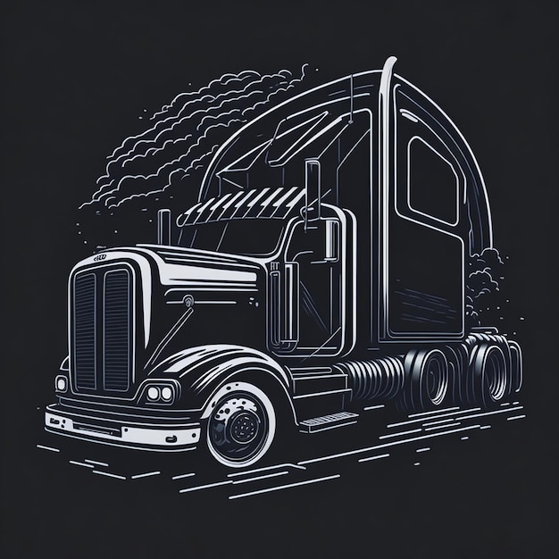 Image de camion Ai pour la conception de t-shirts