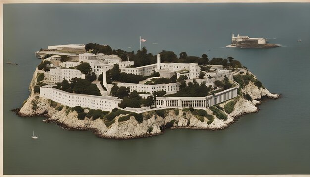 Photo une image d'un château avec un bateau dans l'eau