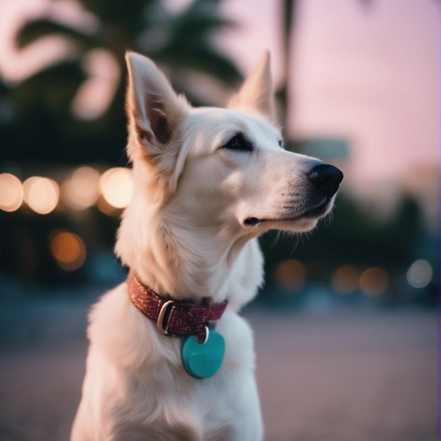 Image de chien à la mode mignonne art généré par ai