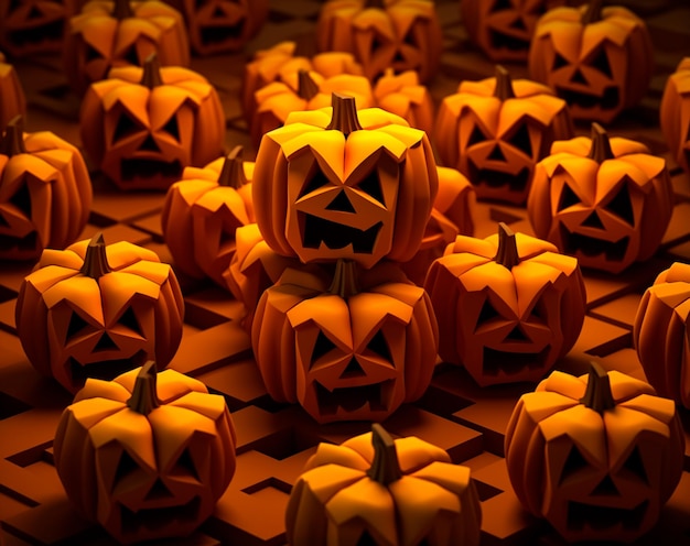 image de citrouille réaliste pour Halloween