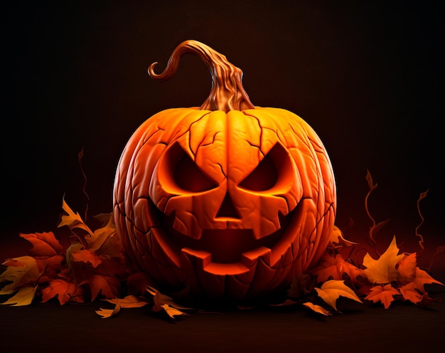 image de citrouille réaliste pour Halloween