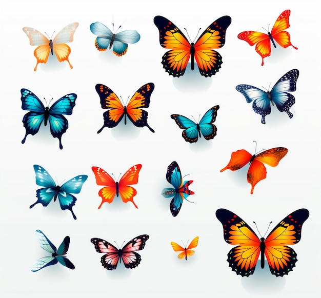 image de collection de papillons