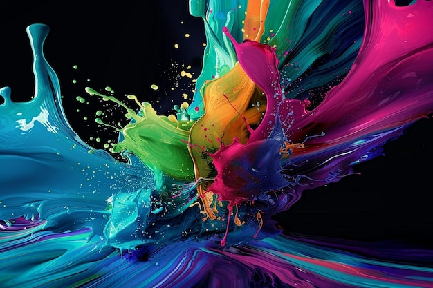 une image colorée d'un homme et d'une femme avec différentes couleurs et couleurs