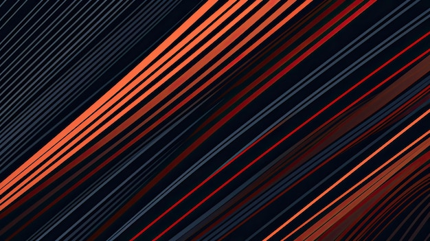 Une image colorée de lignes avec des lignes orange et rouges.
