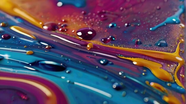 une image colorée d'un liquide avec les mots b dessus