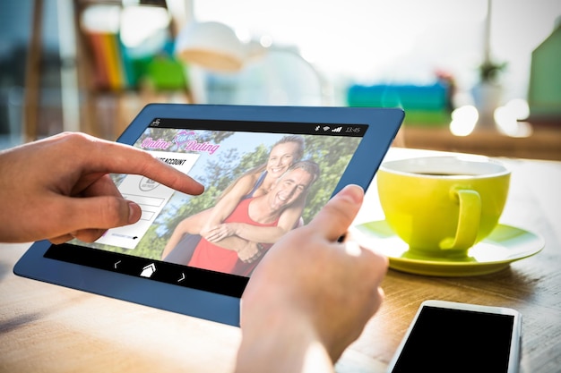 Image composite de l'application de rencontres en ligne
