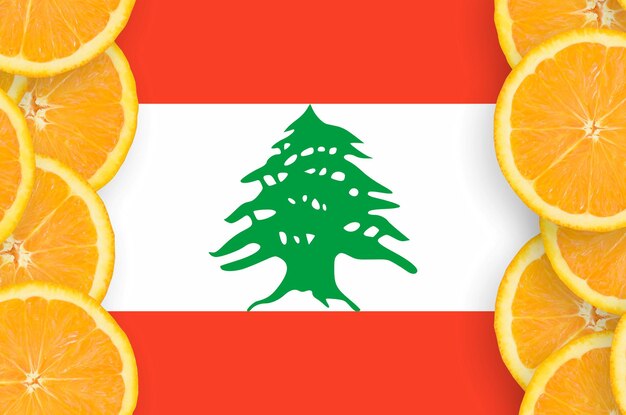 Image composite numérique de tranches d'orange
