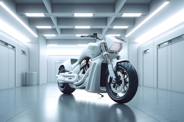 Image de conception de concept de moto futuriste par IA générative