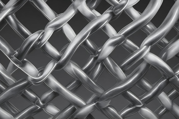 Image de conception de modèle sans couture de maillon de chaîne abstraite générée par Ai