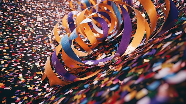 Une image de confetti de fête